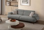 Atelier Del Sofa Bonjo Walnut - Grey, Sofá de 3 plazas